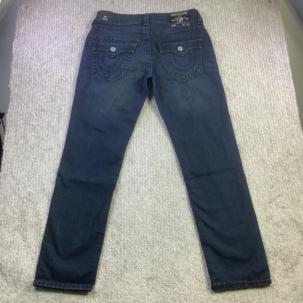 True Religion Geno Flap Big T Relaxed‎ Slim Jeans Mens 30 x 32 (Actual 30 x 31)
